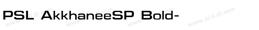 PSL AkkhaneeSP Bold字体转换 PSL AkkhaneeSP Bold字体转换